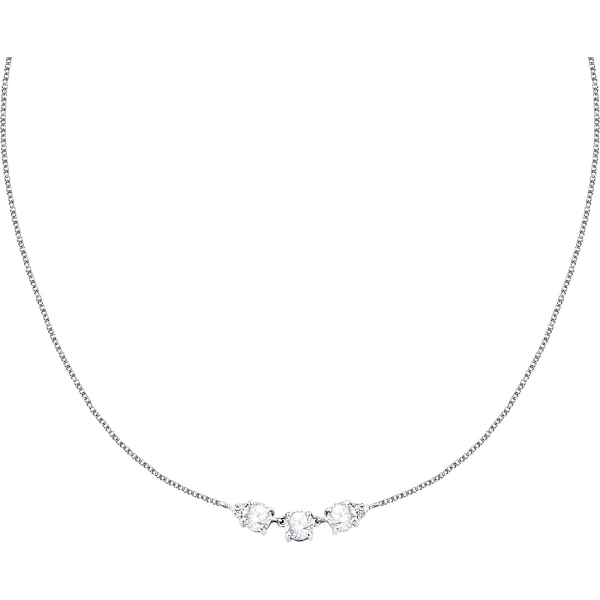 Collier TESORI argent/blanc, MORELLATO