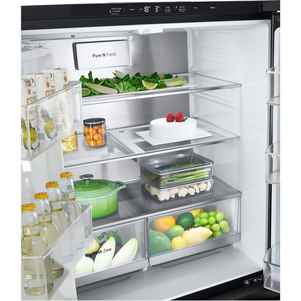 Réfrigérateur multi portes GMG860EPBE noir, LG