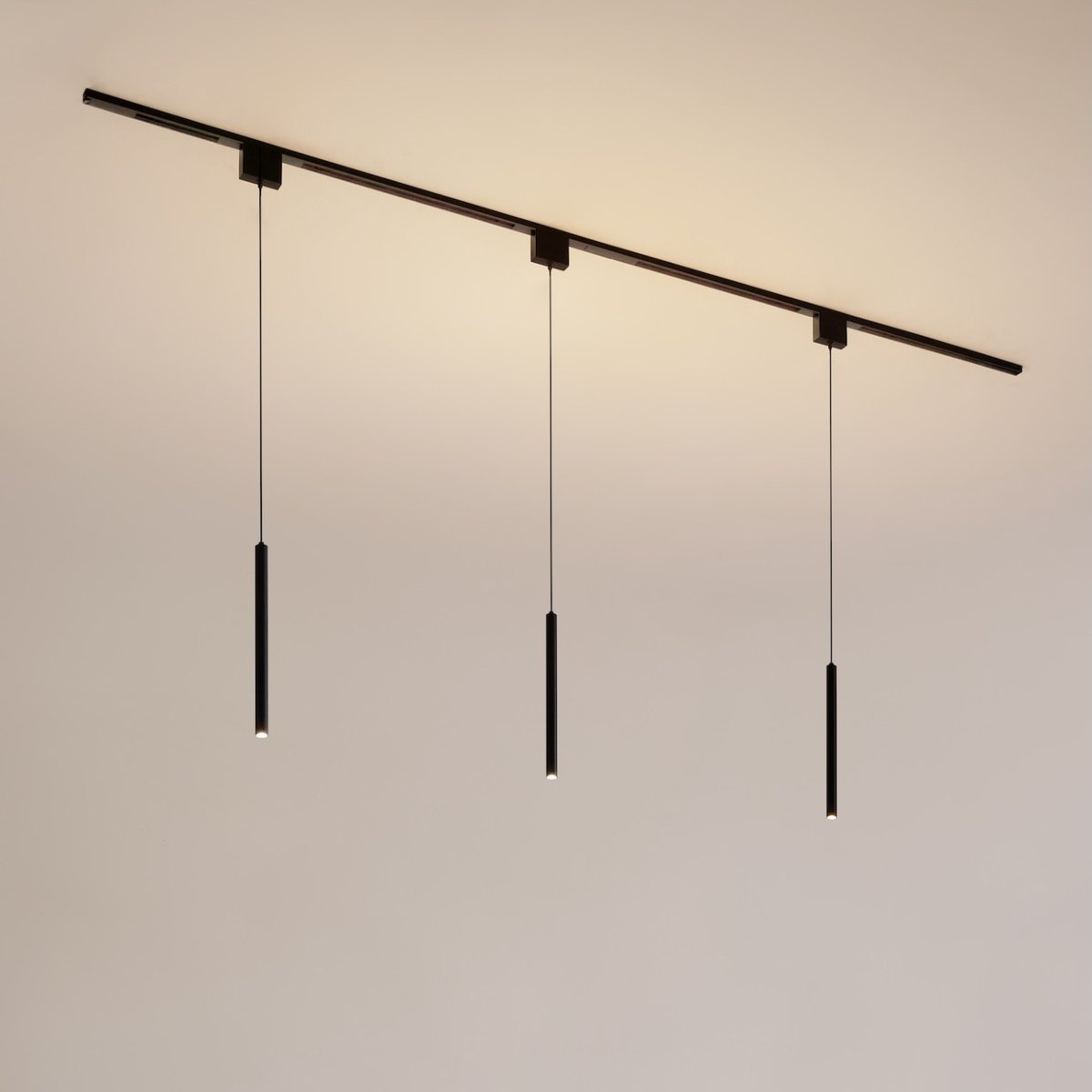 Kit rail magnétique 9W suspensions - LYNE noir, KOSILUM