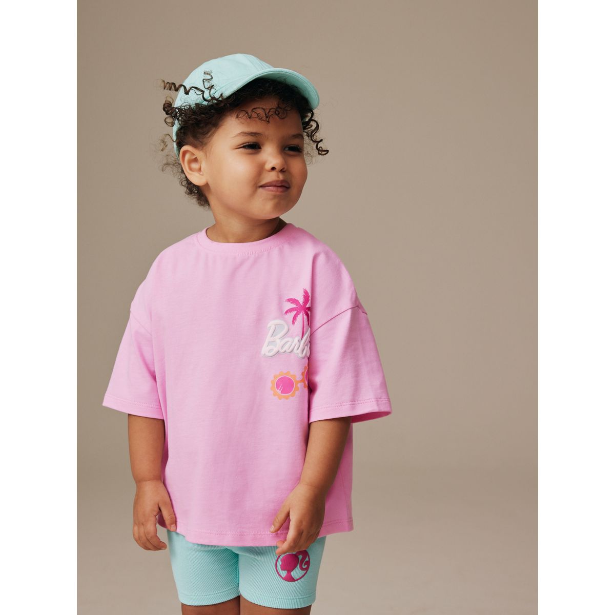 Ensemble short et t-shirt barbie rose, NEXT