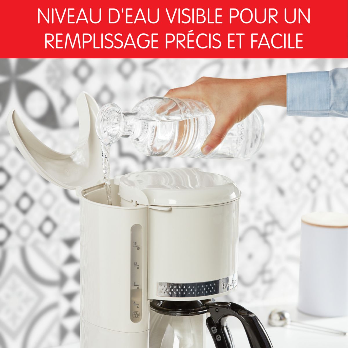 Cafetière filtre FG381A10 SOLEIL IVOIRE ivoire, MOULINEX