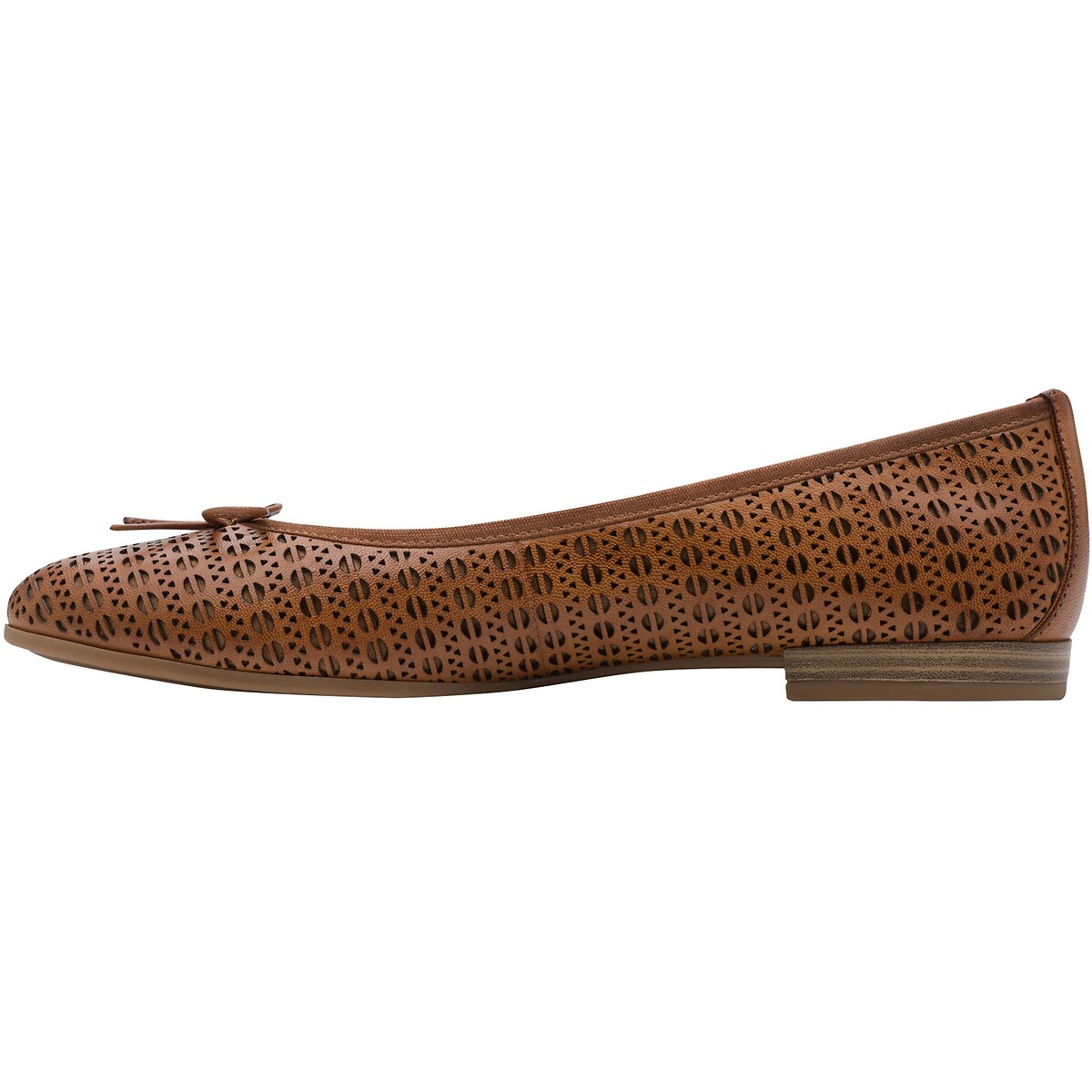 Ballerines en cuir marron, TAMARIS