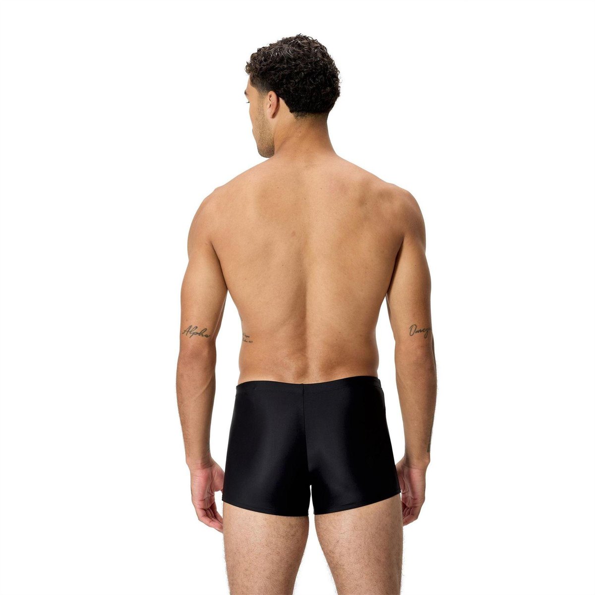 Short de bain motif/style abstrait et logo MEDLEY noir / rouge, SPEEDO