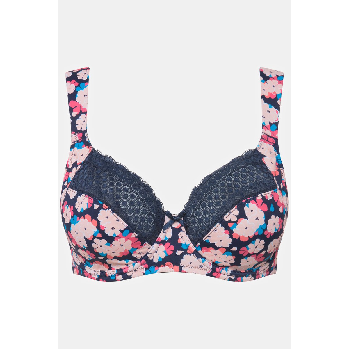 Soutien-gorge à armatures. Fleurs bleu nuit, ULLA POPKEN