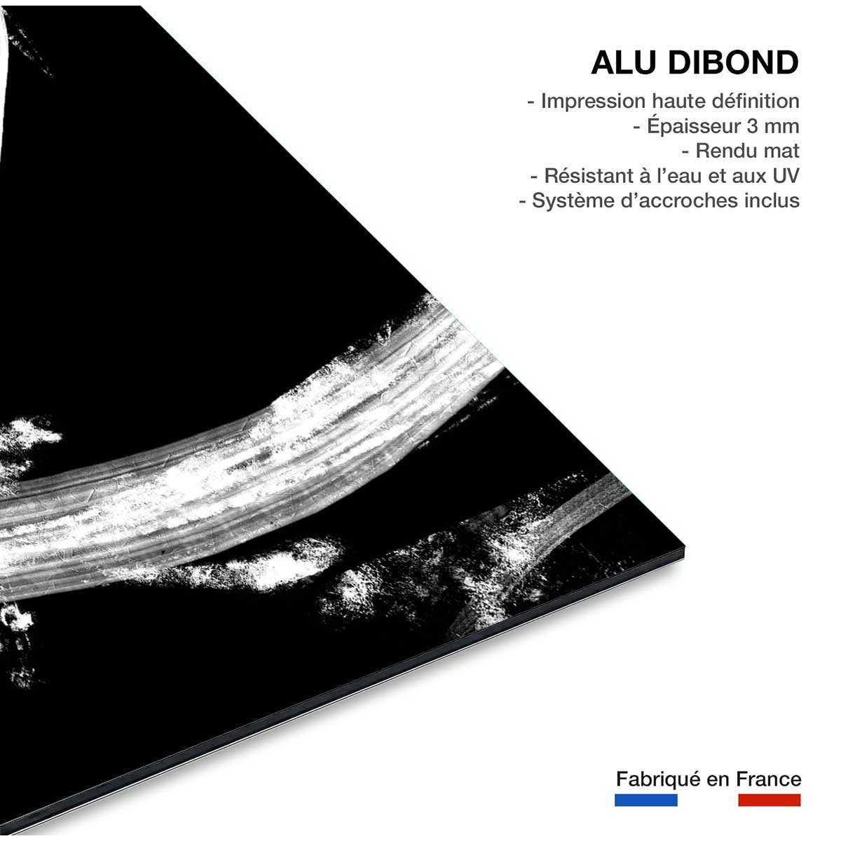 Tableau abstrait Phototype tableau alu dibond, HEXOA