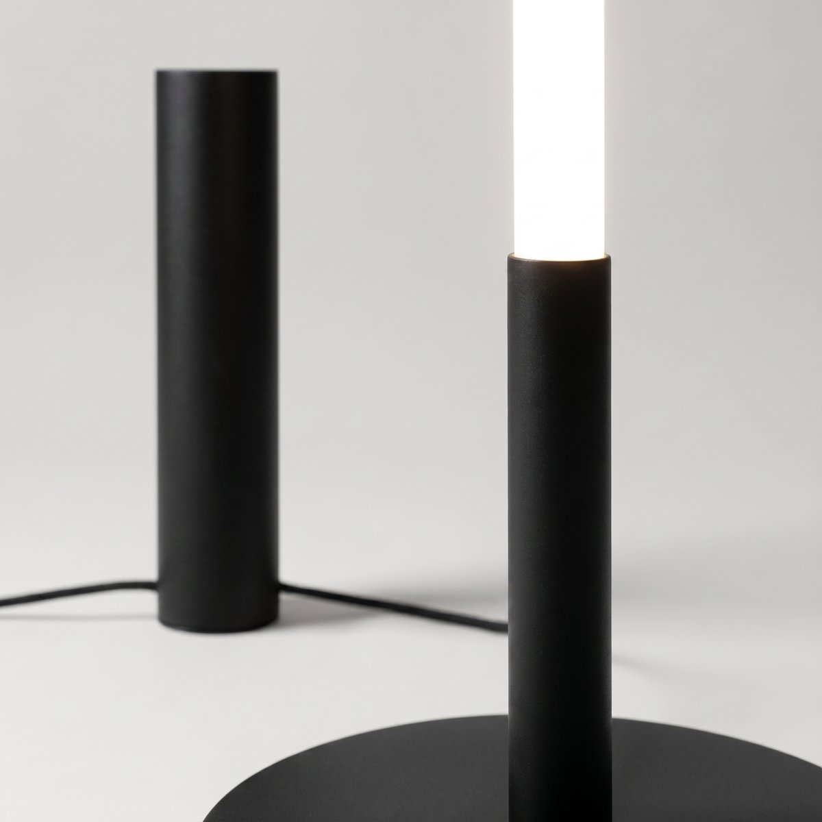 Lampadaire Noir LED 1 Trang noir, EDEN