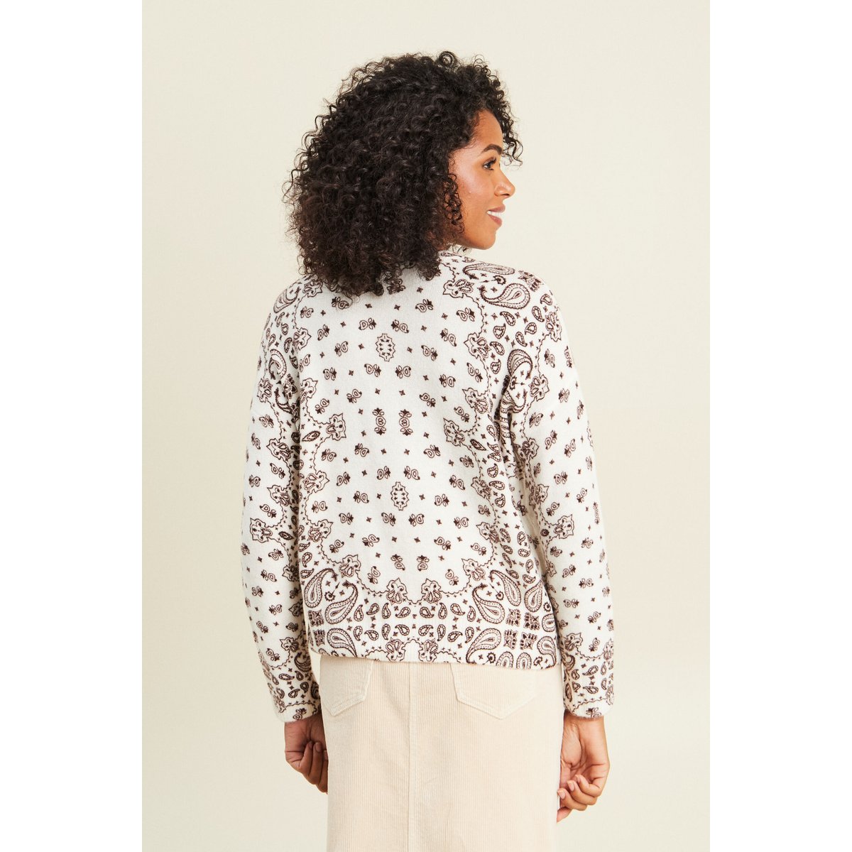 Pull col v marron, BREAL