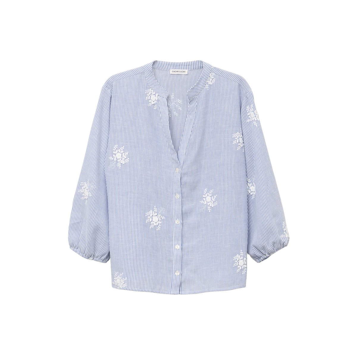 Blouse col tunisien blanc, CACHE CACHE