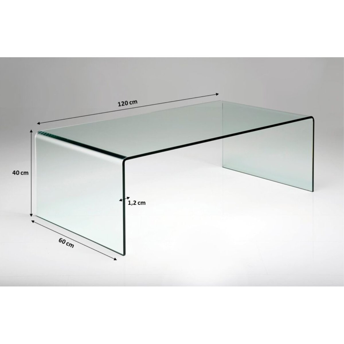 Table basse en verre, VISIBLE transparent, KARE DESIGN