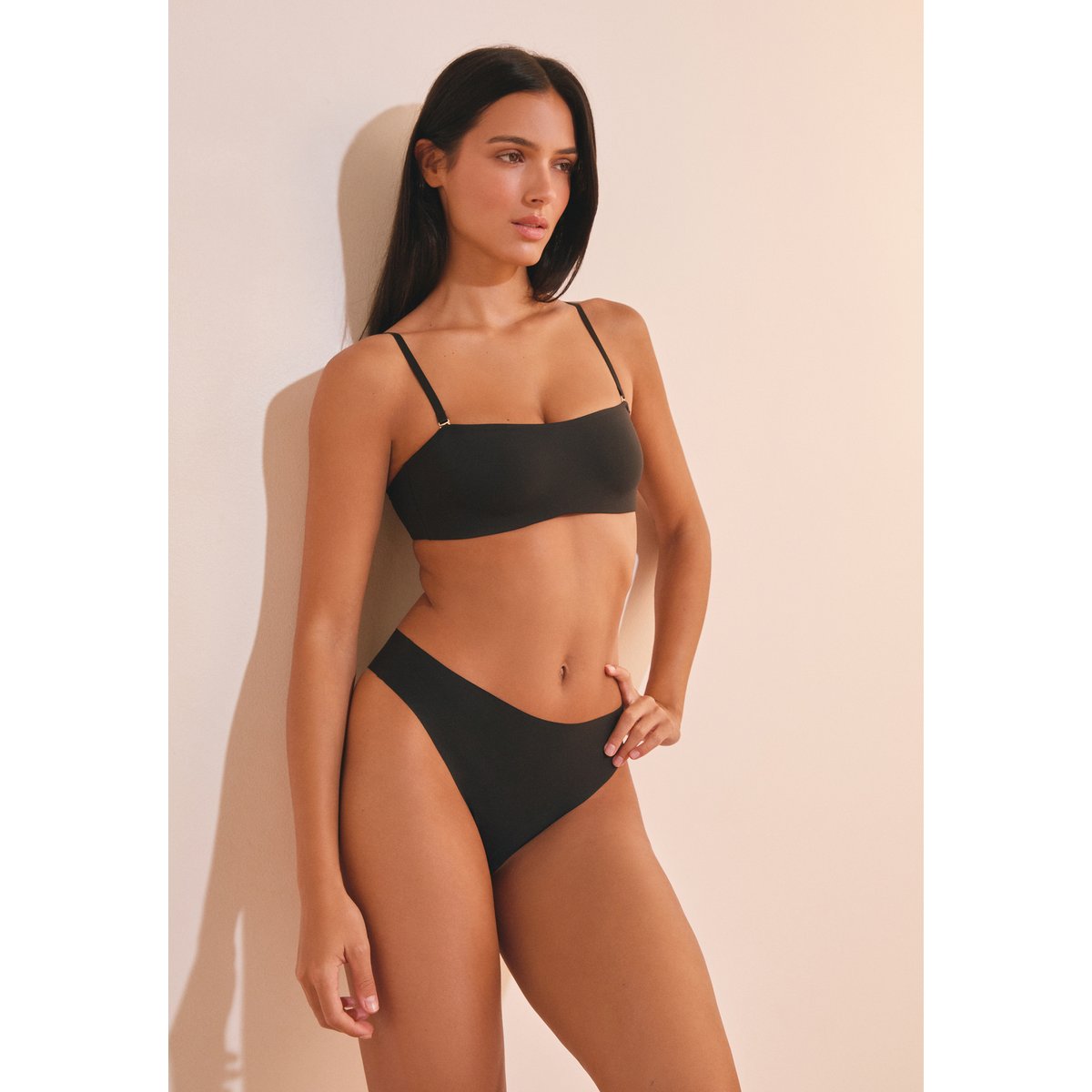 Bandeau armatures souples bretelles amovibles FLEXI MICRO noir, ETAM