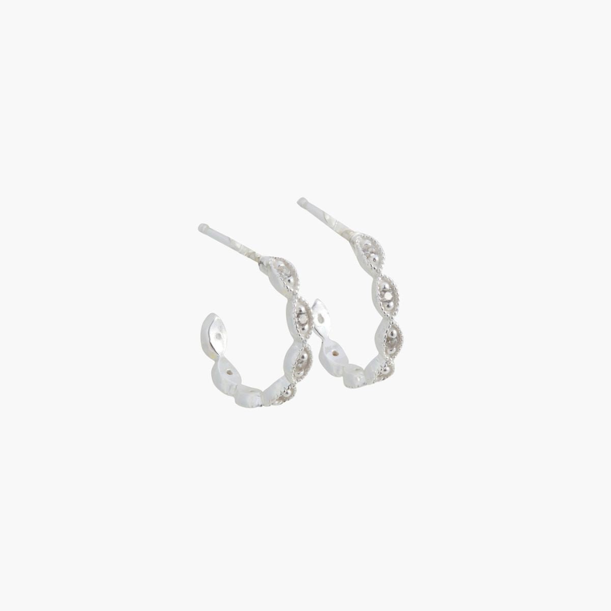 Créoles Argent Garanti et Oxydes de Zirconium argenté, BALABOOSTE