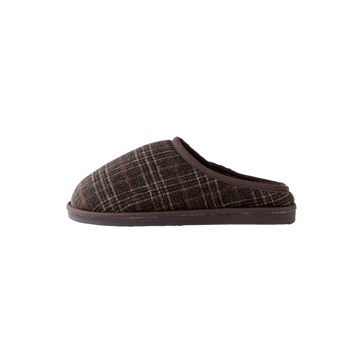 Chaussons mules à carreaux marron, NEXT