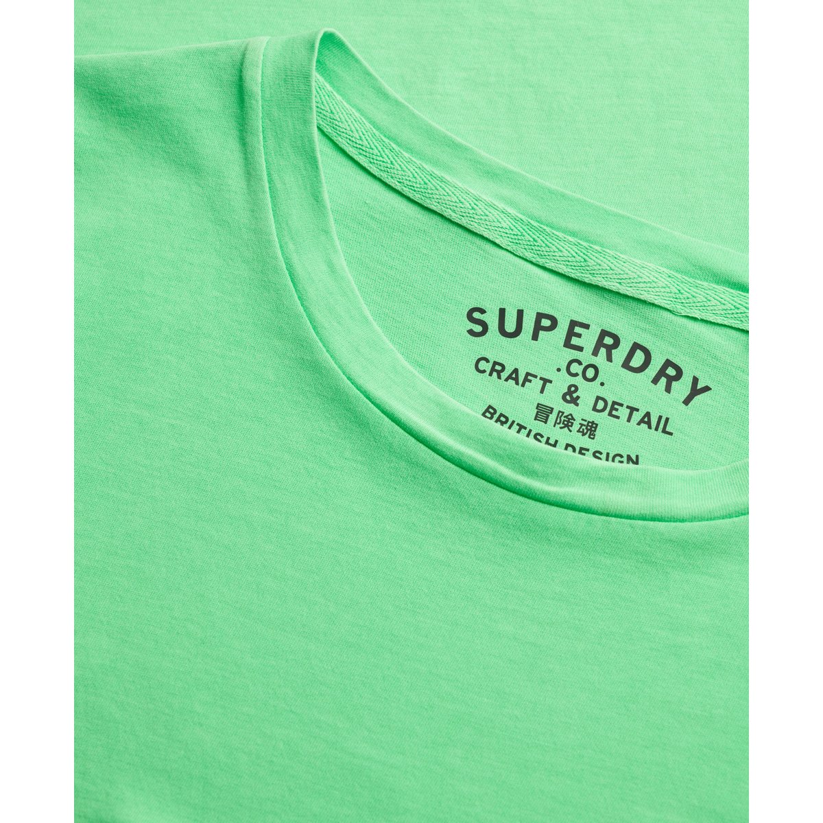 T-shirt Néon Essential Classic vert acide, SUPERDRY