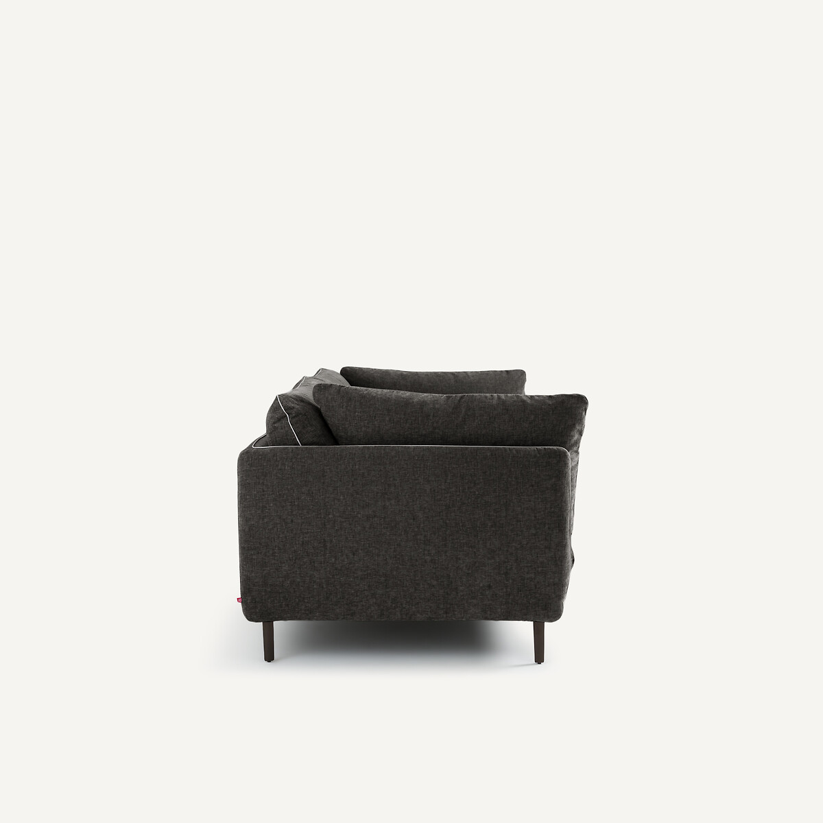 Compacte zetel in chenille fluweel, Botero basalt, AM.PM