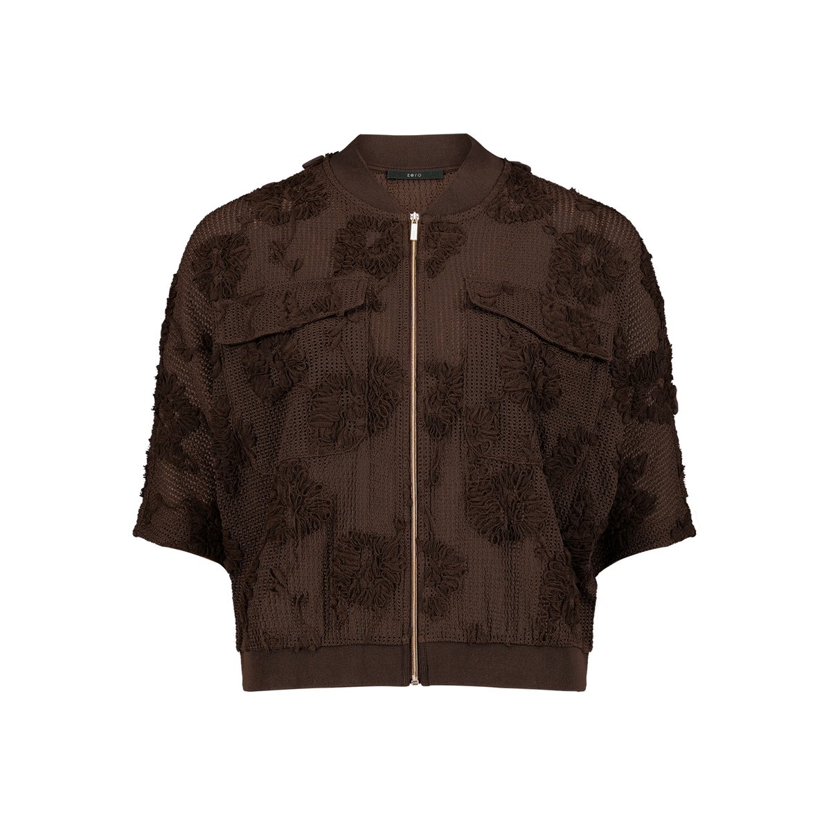 Blouson à manches chauve-souris chocolate plum, ZERO
