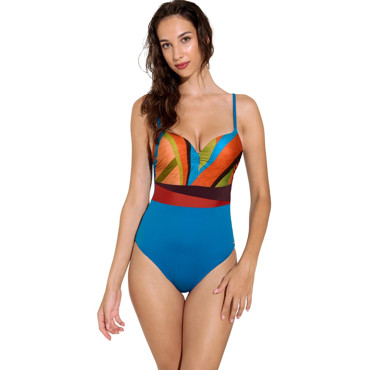 Maillot de bain une pièce préformé Viviero bleu turquoise, LISCA