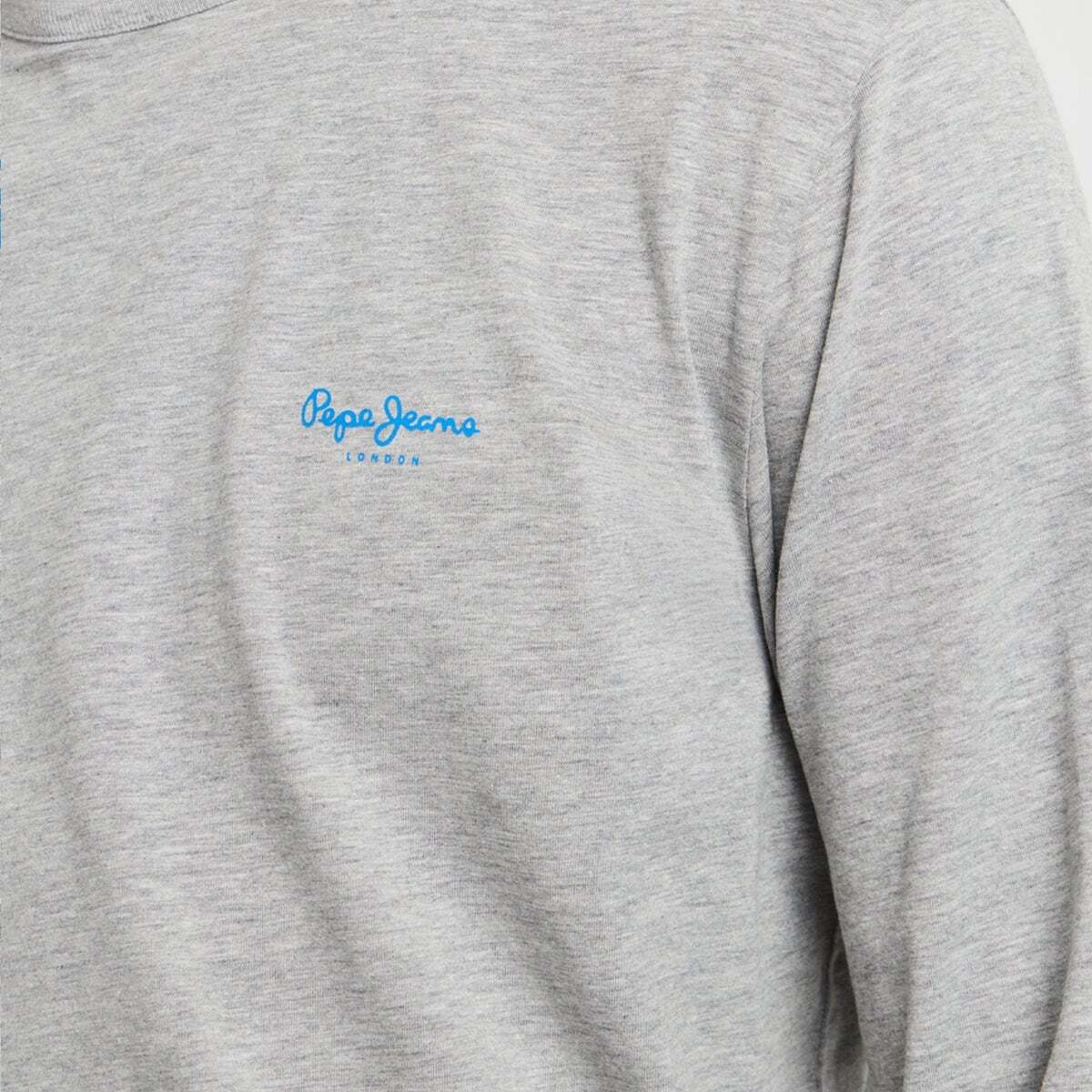 T-Shirt Manches Longues Coupe Slim gris chine, PEPE JEANS