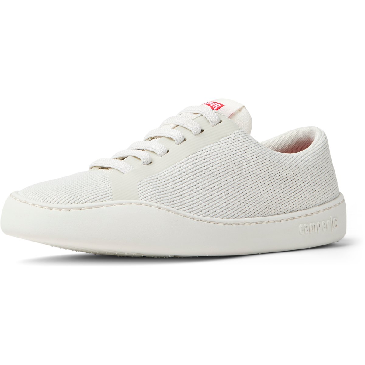 Baskets Cuir daim PEU TOURING blanc naturel, CAMPER