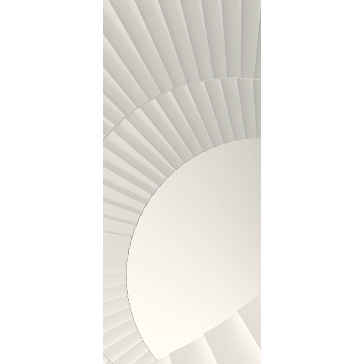 Papier peint panoramique WHITE SPIRAL blanc, LE PAPIERS DE NINON