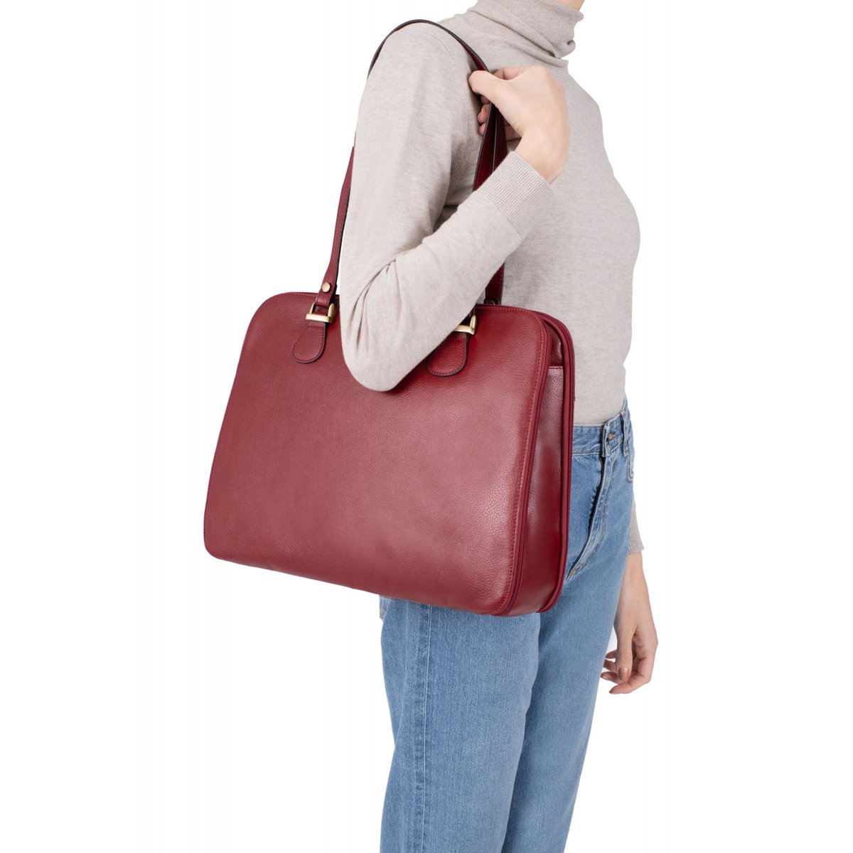 Sac porté épaule 2 anses  RÉPUBLIQUE bleu marine, HEXAGONA