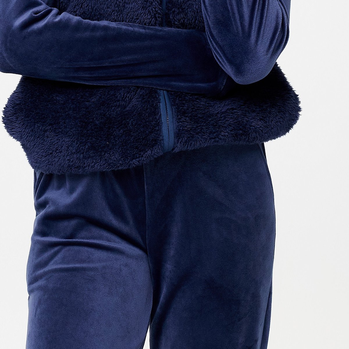 Velvet fleece ensemble de Pyjama black iris, LINGADORE