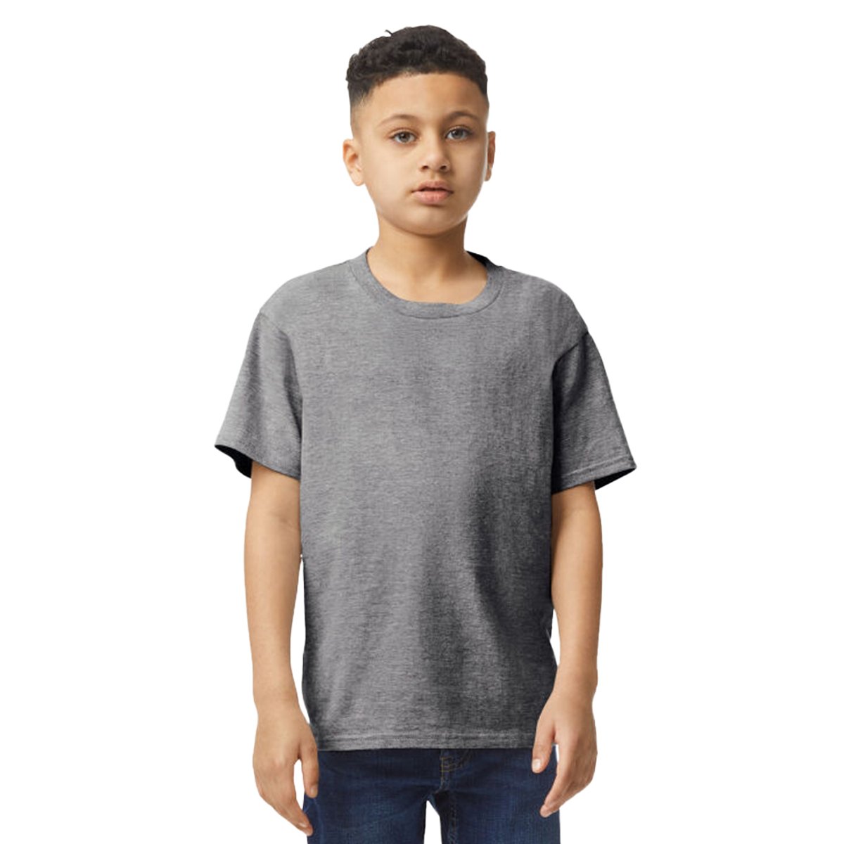 T-shirt uni manches courtes SOFTSTYLE gris, GILDAN