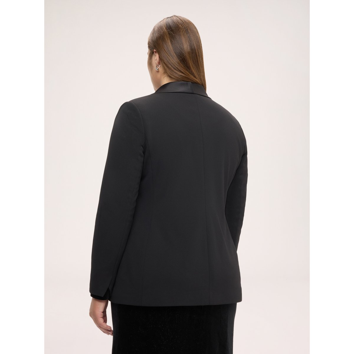 Blazer à revers noir, FIORELLA RUBINO