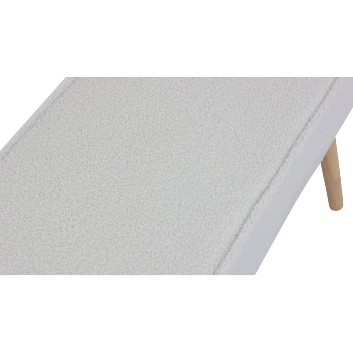 Banc tissu effet laine bouclette écru ecru, ZAGO