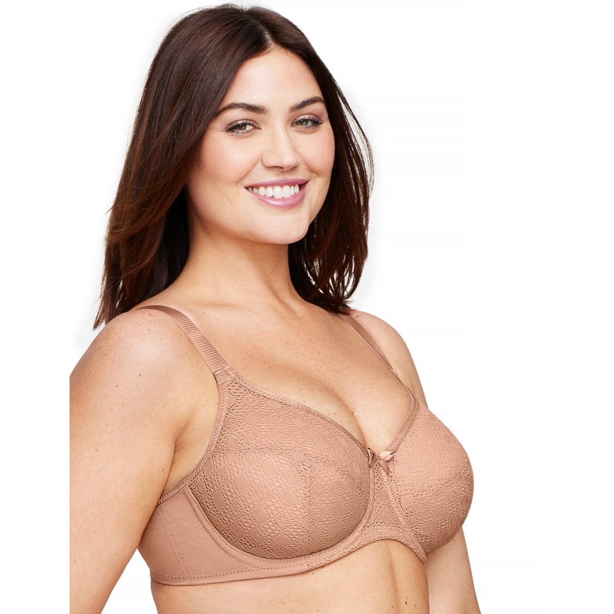 Soutien-gorge WonderWire Dentelle Grand Confort 9855 cappuccino, GLAMORISE