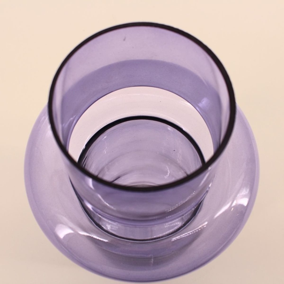 Vase anneau en verre, H31cm bleu, DECOSTAR