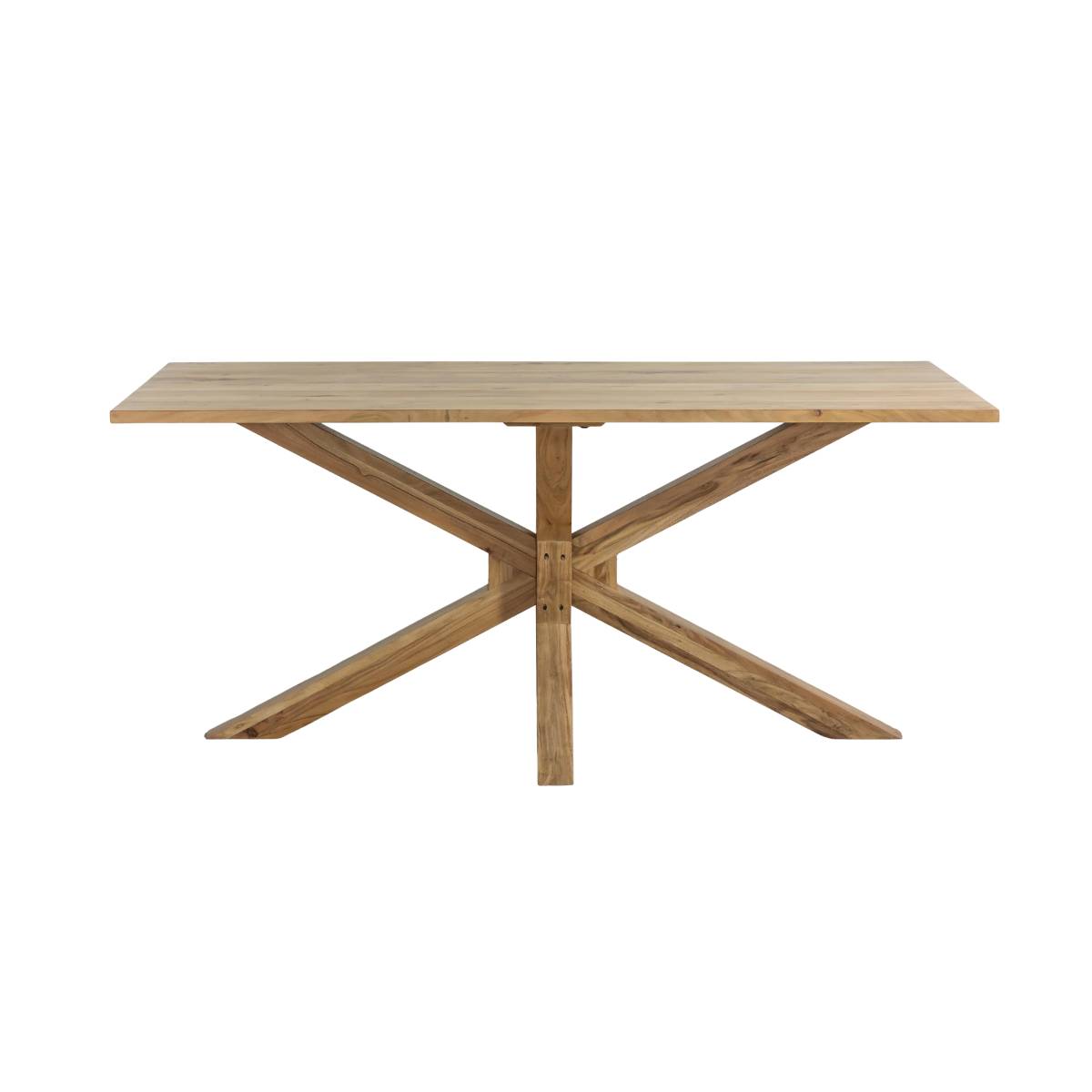 Table à manger en bois d'acacia IZEL bois clair, MADE IN MEUBLES