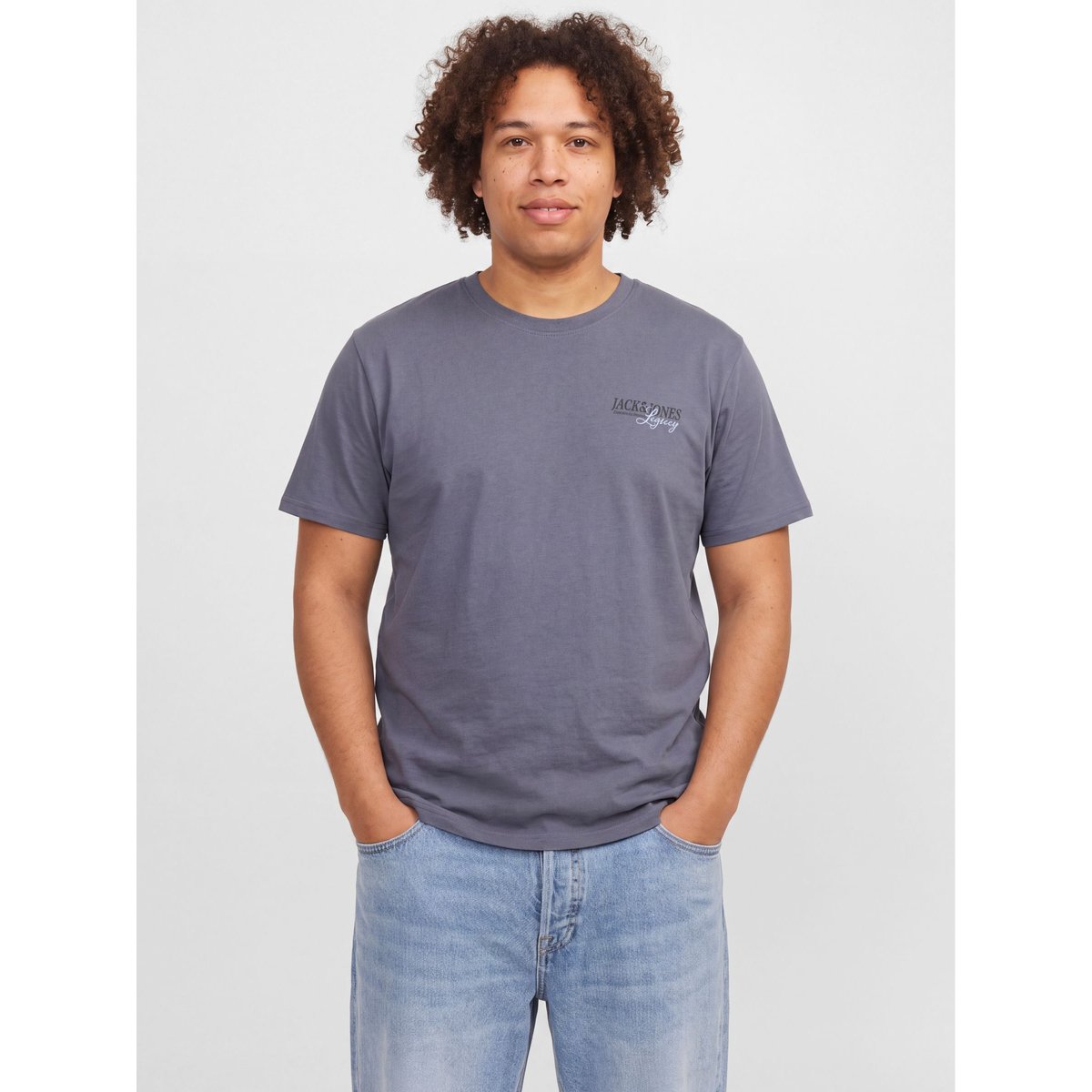 T-Shirt grise - turbulence 1, JACK & JONES