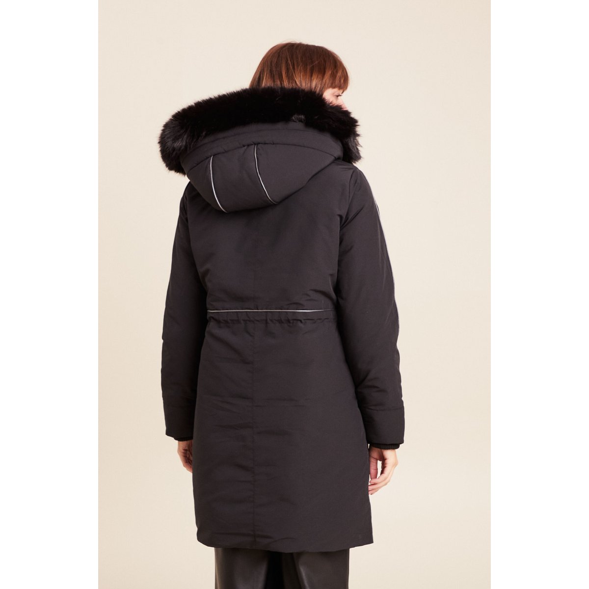 Parka à capuche manches longues noir, BREAL