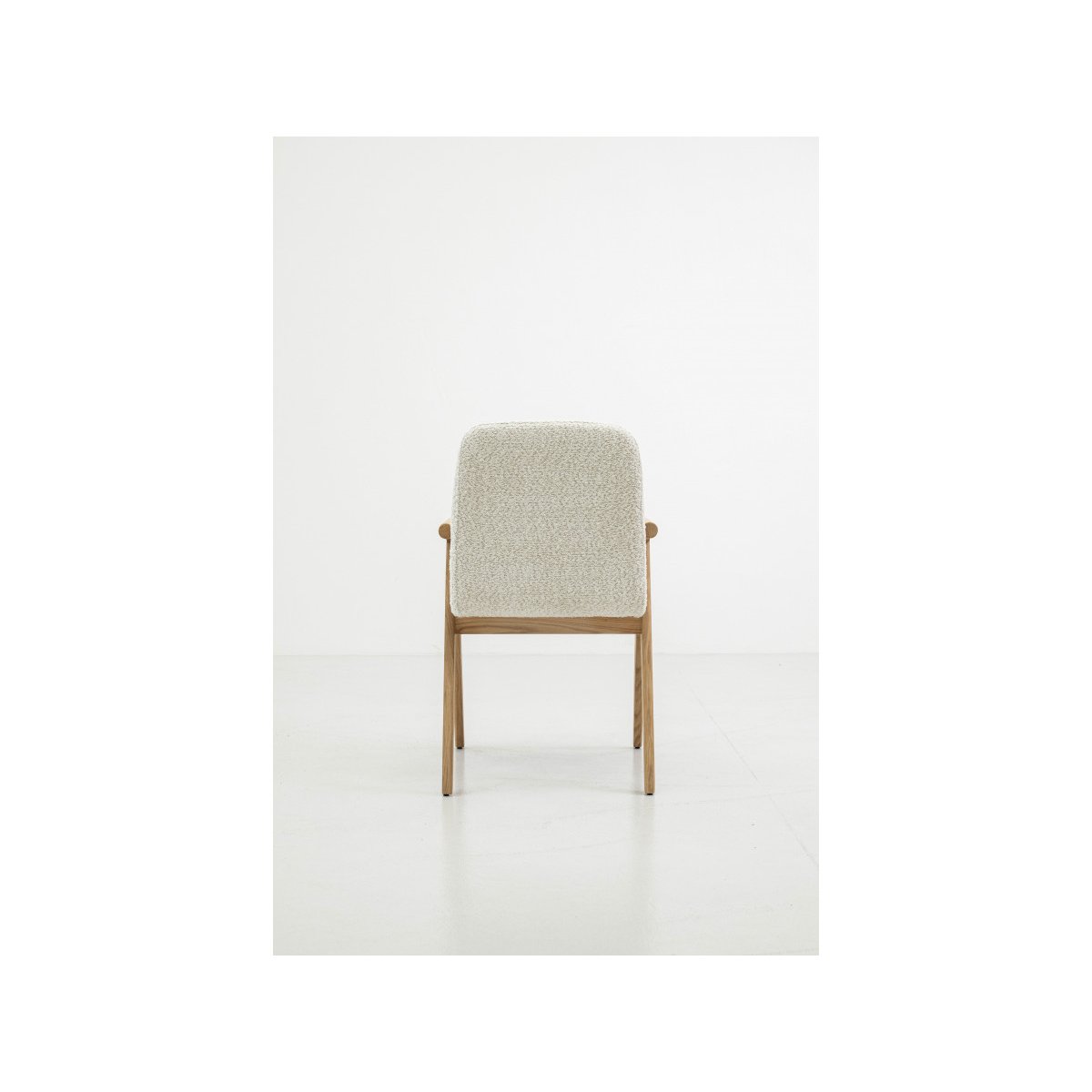 Lot de 2 chaises tissu bouclette, PAGNOL marron clair, BOBOCHIC