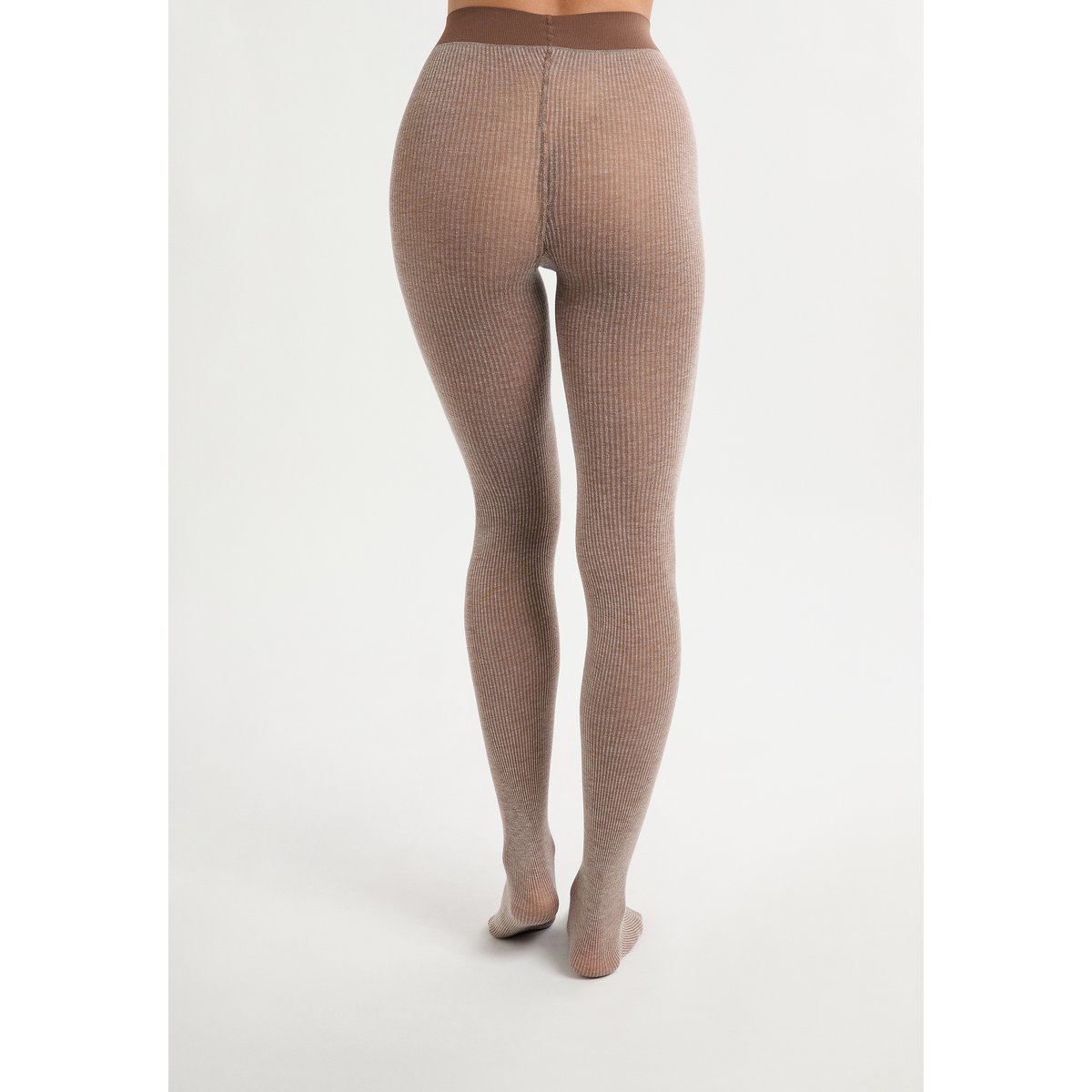 Collant opaque avec cachemire LOLA taupe, ETAM