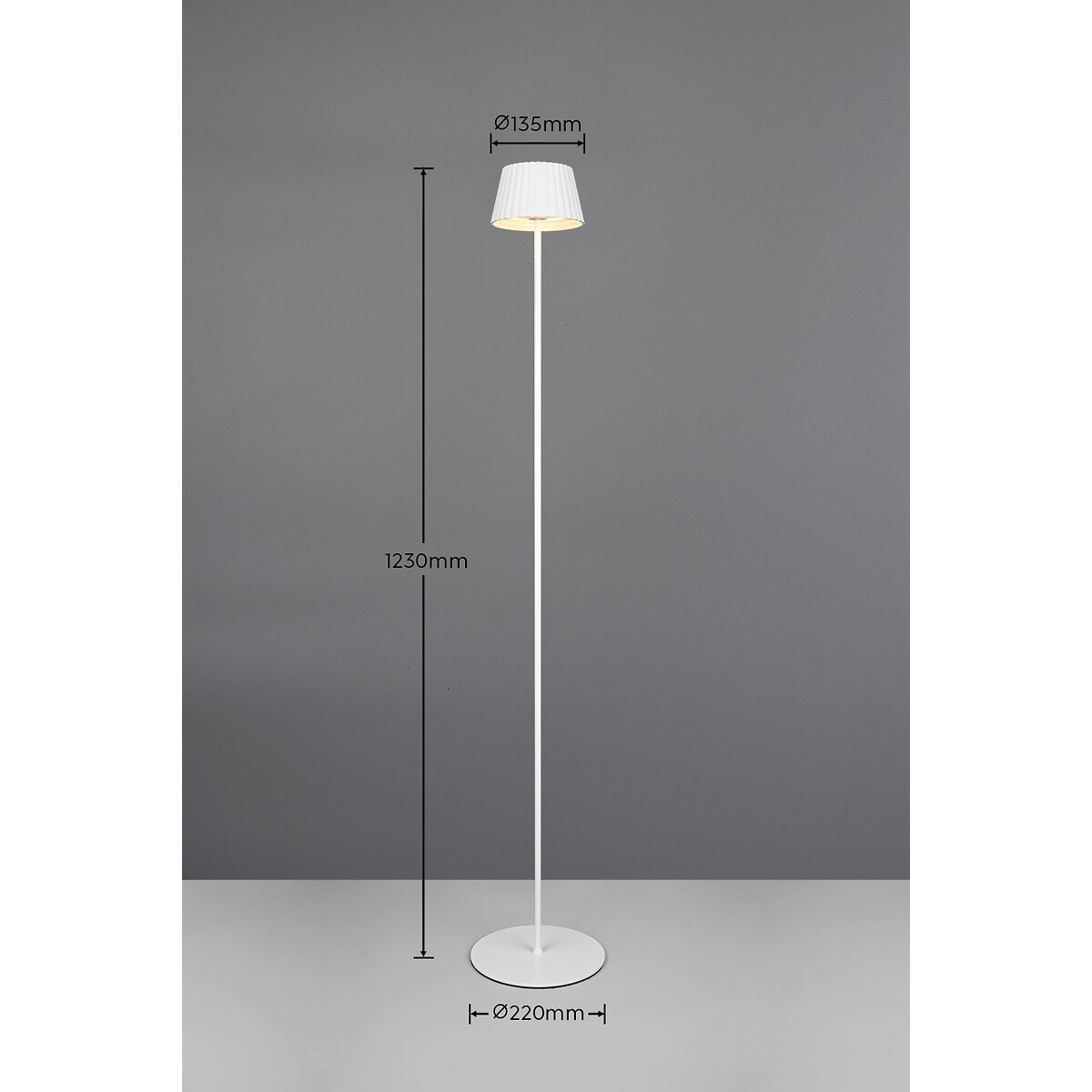 Candeeiro de Pé Suarez, da Trio Lighting branco, TRIO LIGHTING