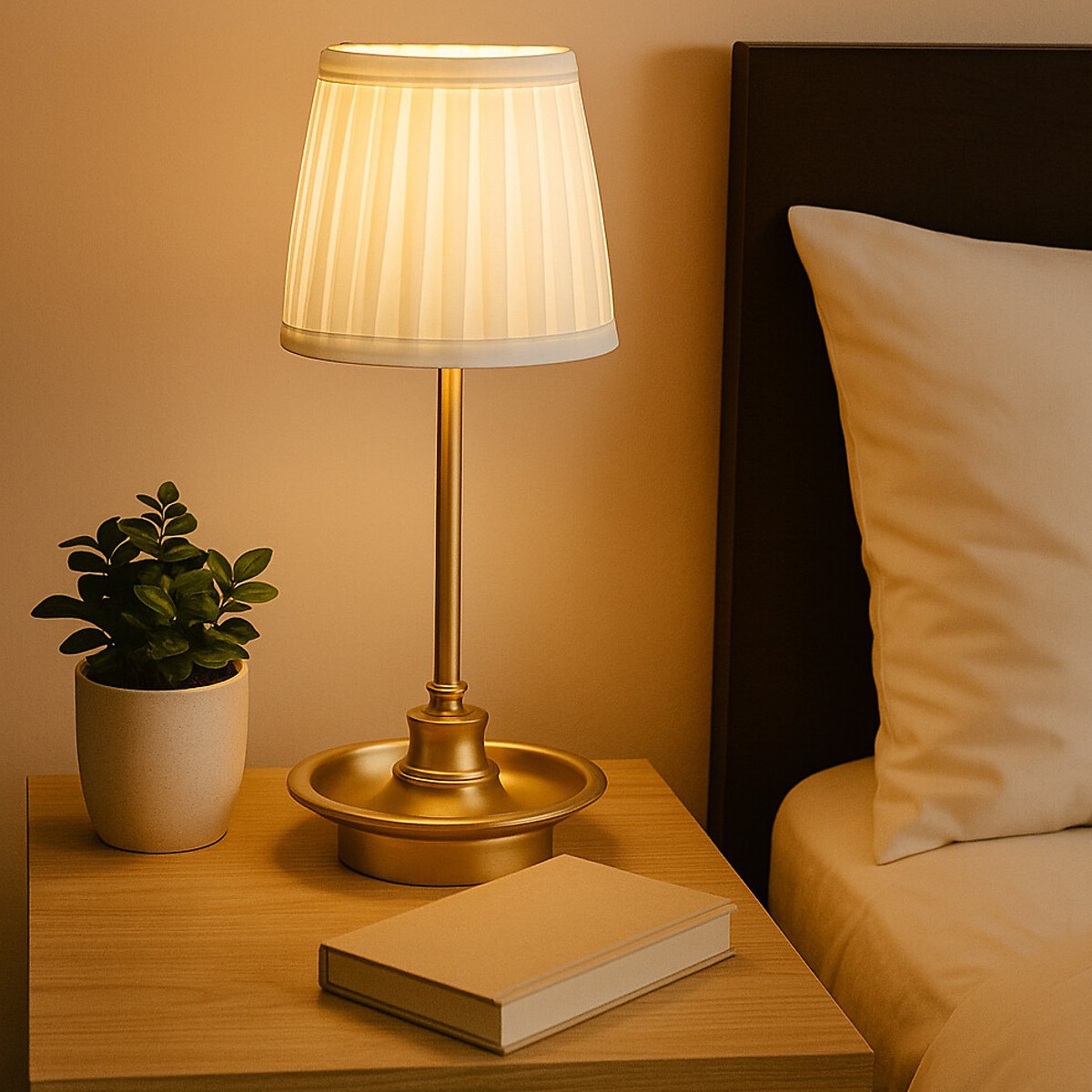 Mollie Rechargeable Table Lamp gold-coloured, SO'HOME