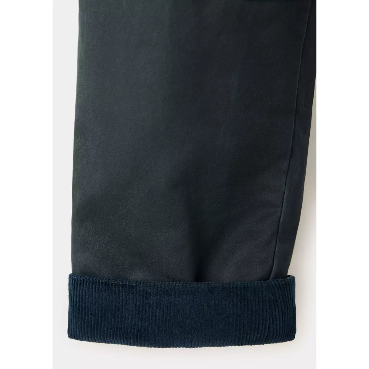 Parka oversize à col en velours côtelé bleu marine, MANGO TEEN