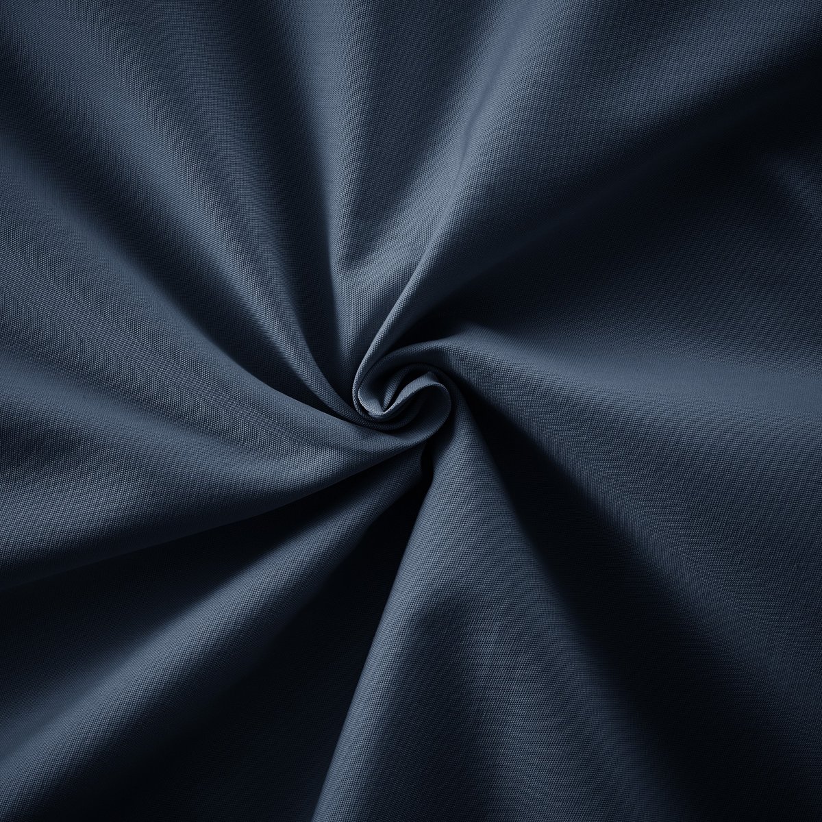 Taie d'oreiller en 100% Percale de Coton bleu nuit, EDEN