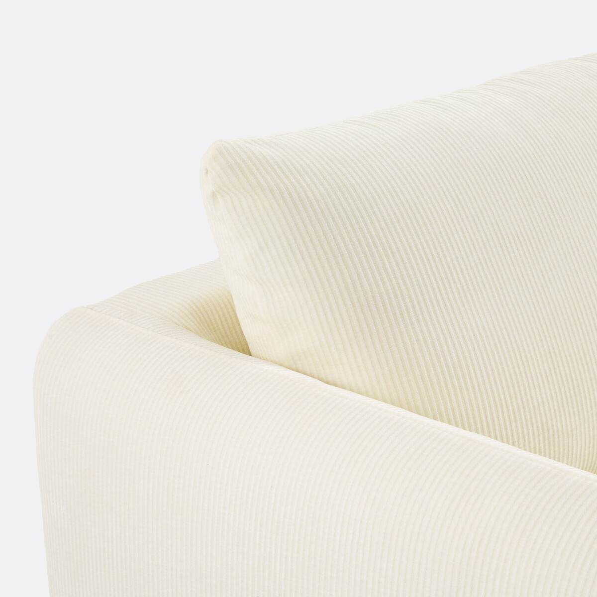 2-, 3-, 4-zits slaapbank fluweel met reliëf, YDE ecru, LA REDOUTE INTERIEURS