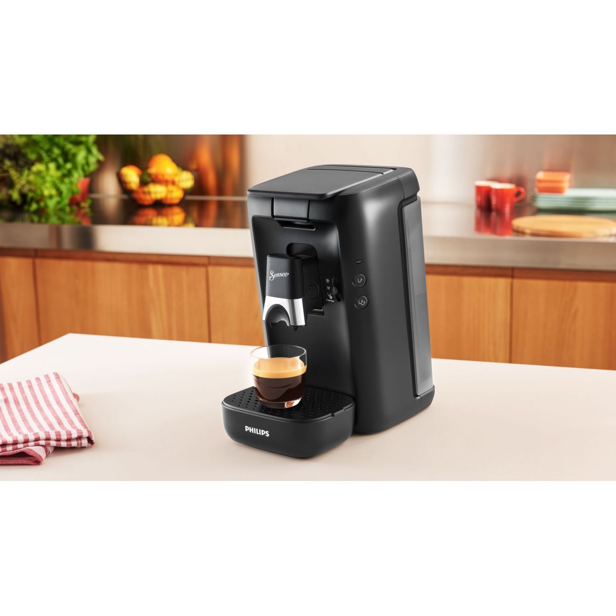 Cafetière à dosettes CSA260/61 Senseo machine à café Maestro Noir intense noir, PHILIPS