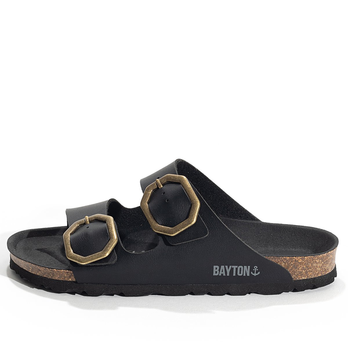Sandales Vegan ATLAS noir, BAYTON