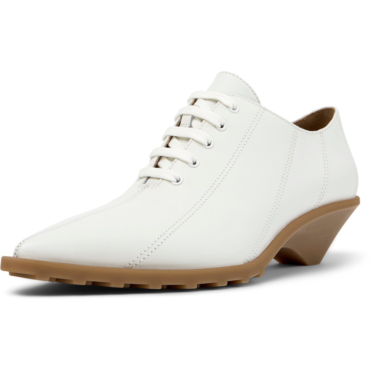 Derbies Cuir daim ANITA blanc naturel, CAMPER