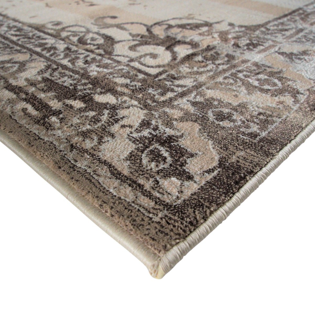 Tapis vintage motif médaillon GOYAVE MEDAILLON beige, THE DECO FACTORY