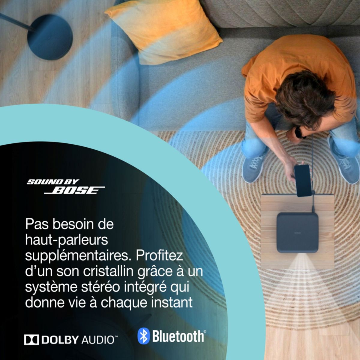 Vidéoprojecteur portable EF-62B - 4K PRO-UHD - 700 lumens - son signé Bose noir, EPSON