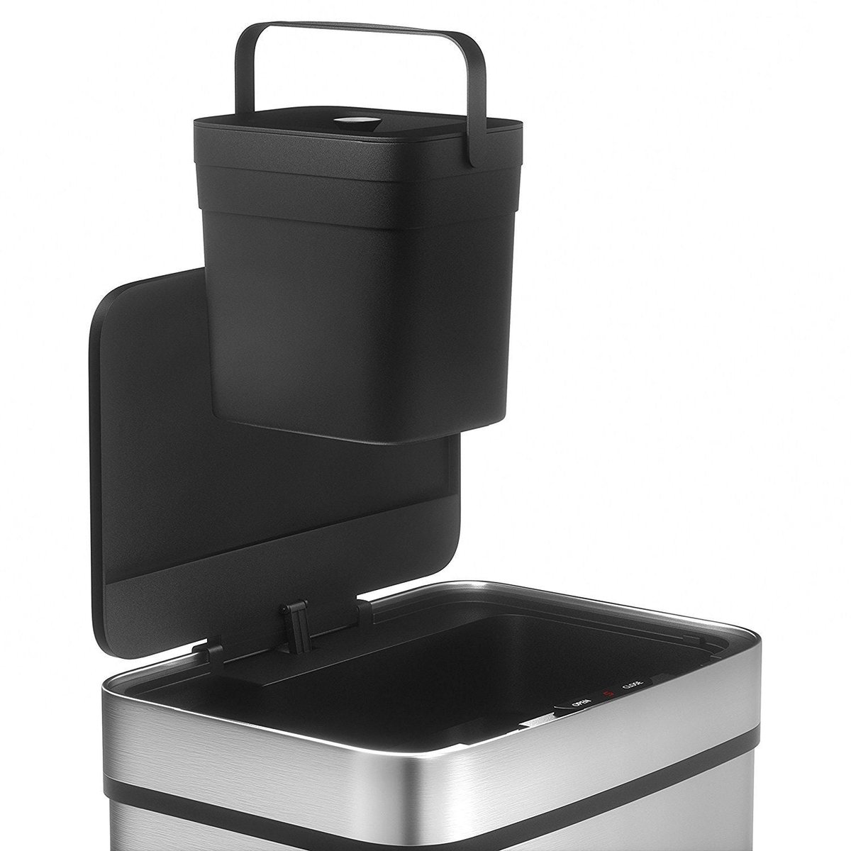 Couvercle de poubelle automatique NARVIK COVER noir, KITCHEN MOVE