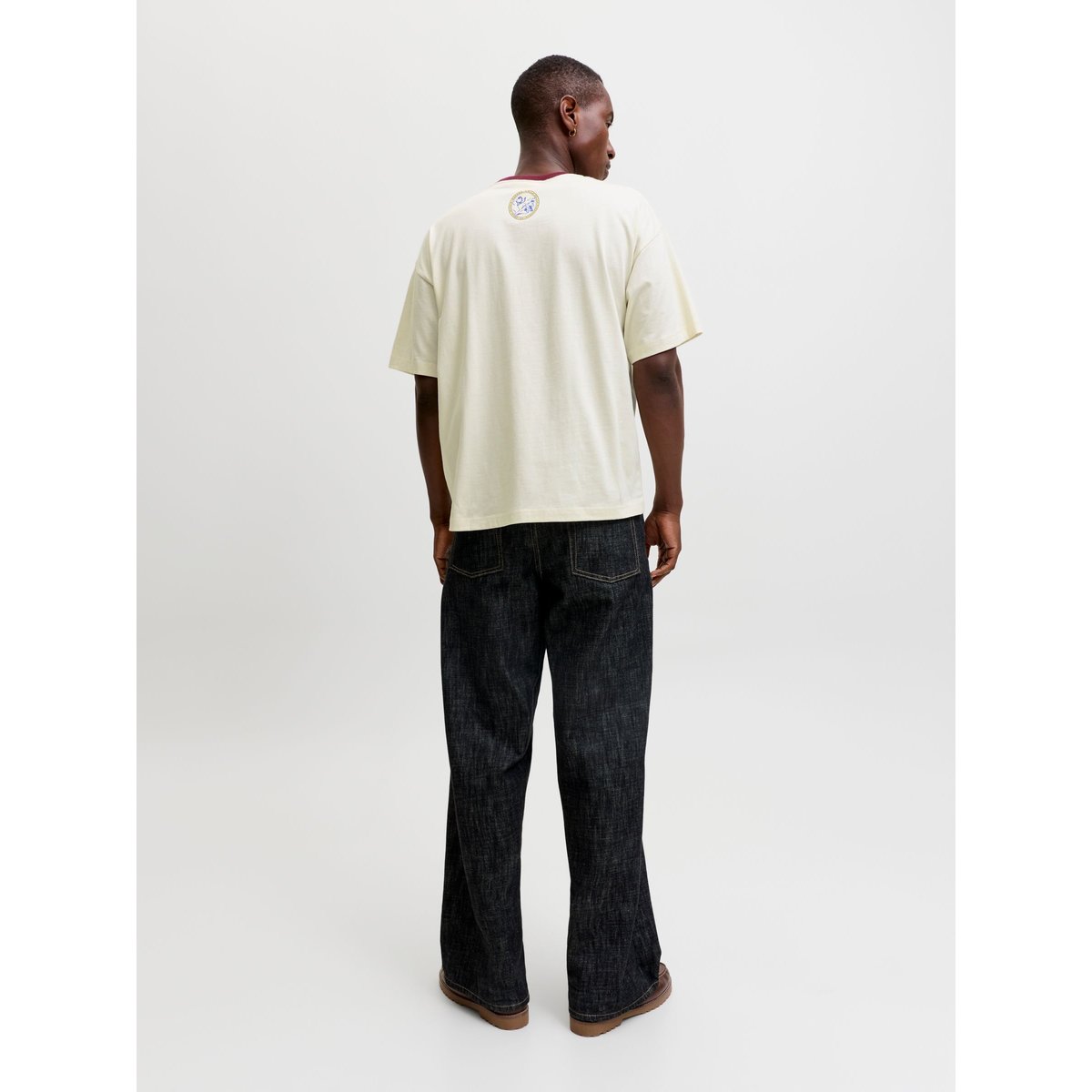 T-Shirt antique white, JACK & JONES