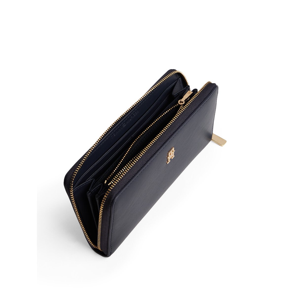 Cartera con cremallera azul marino, TOMMY HILFIGER