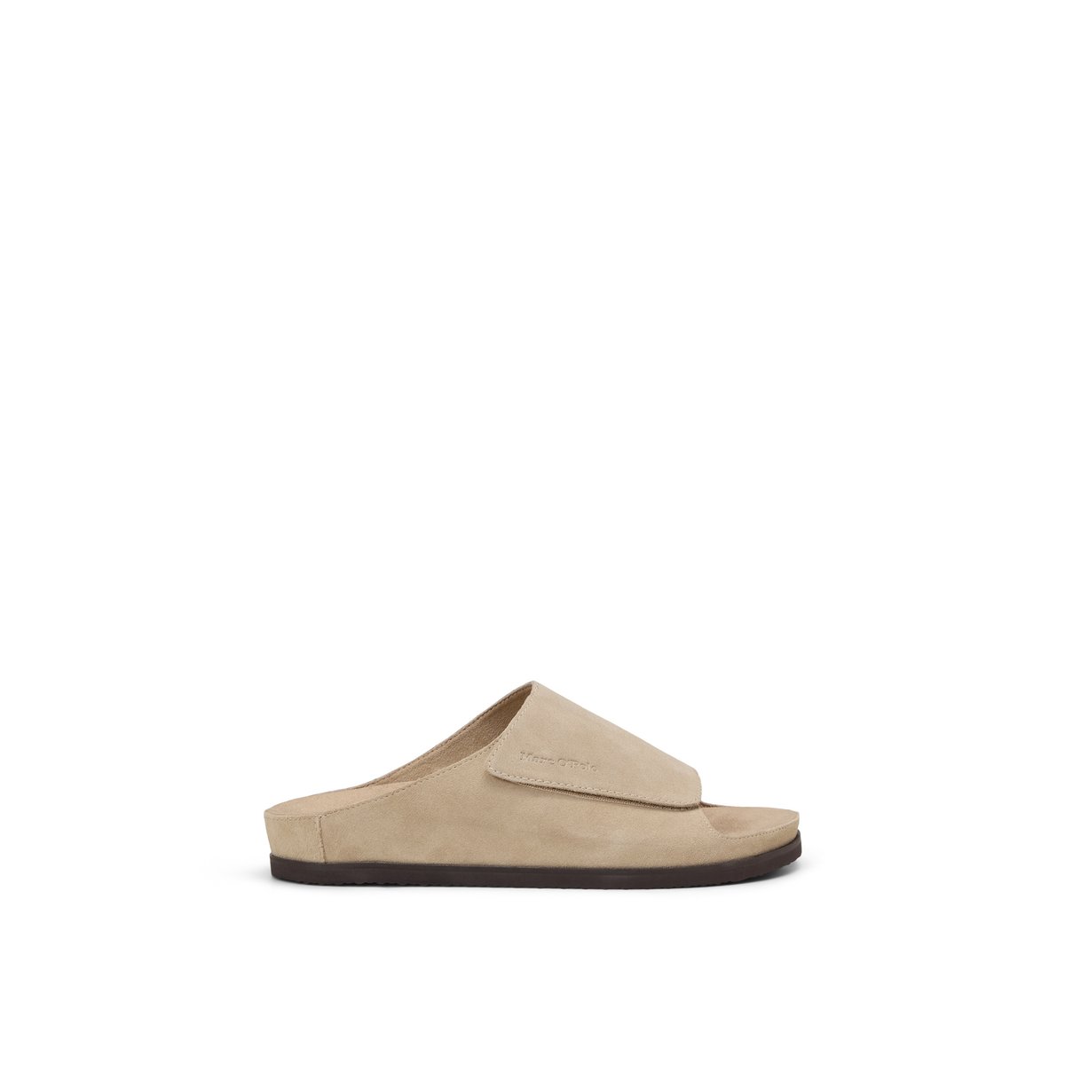 Mule modèle Federico avec une large fermeture velcro hellbraun, MARC O'POLO