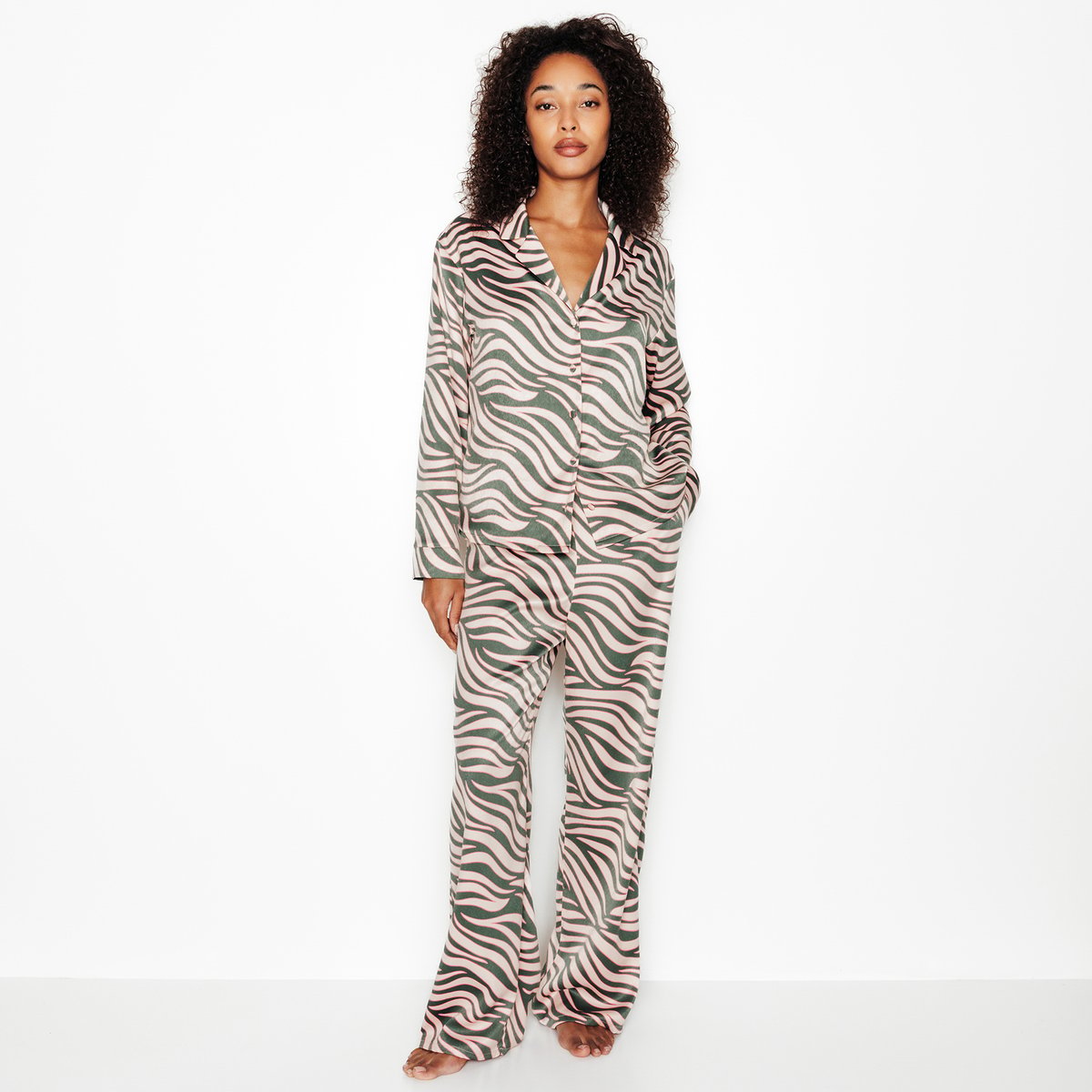 Pantalon pyjama GRAMMY kaki, ROUGEGORGE LINGERIE